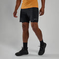 Black Montane Men's Slipstream Twin Skin Running Shorts Model Front