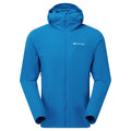 Neptune Blue Montane Men's Tenacity Nano Hooded Softshell Jacket Front MTNNHNEP