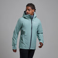 Sea Mist Montane Men's Torren Waterproof Jacket Model Front