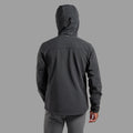 Black Montane Men's Windjammer XPD Hooded Softshell Jacket Model Back